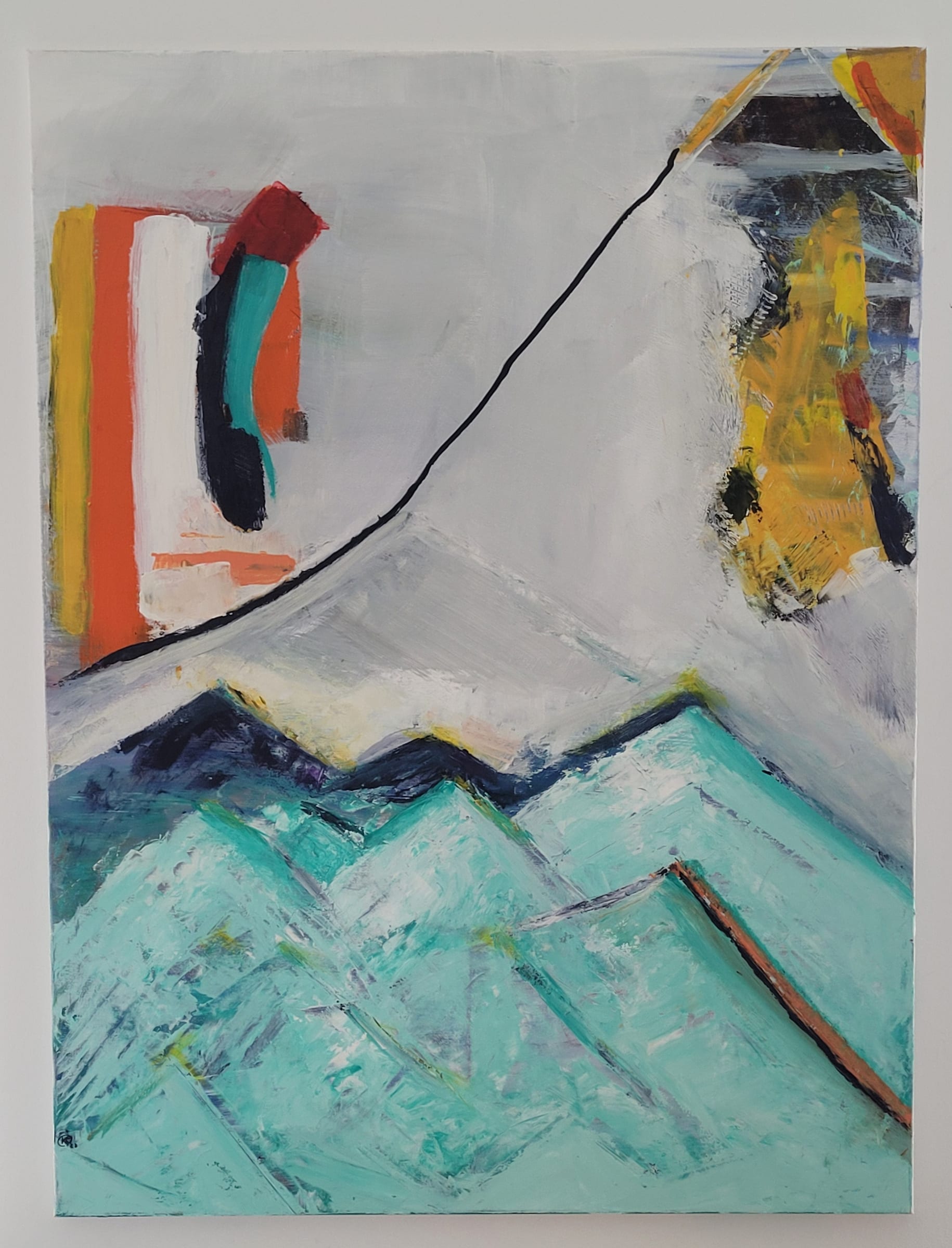 "Alp Dream",Acrylic Mix on Canvas, 90x 120cm