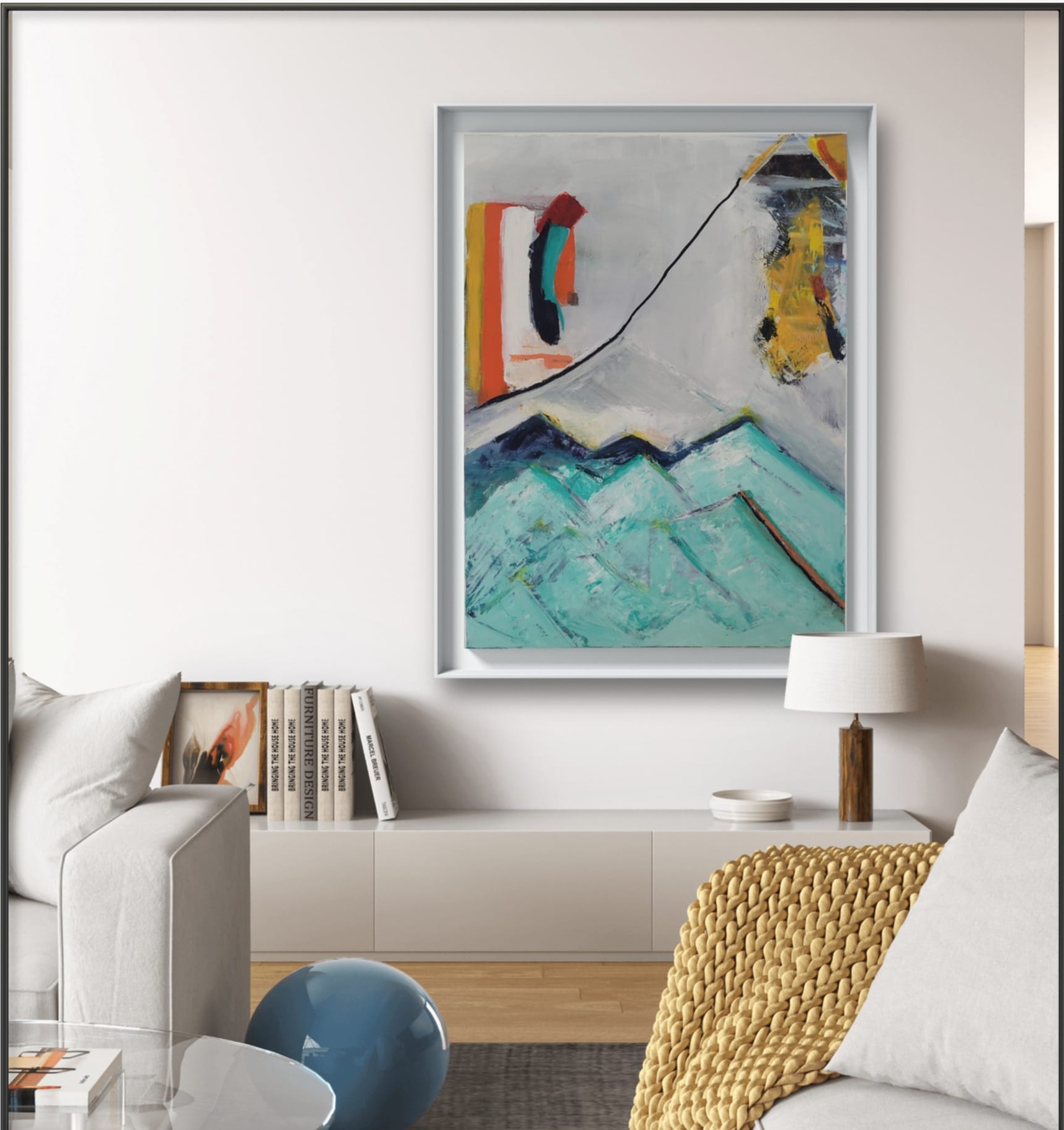"Alp Dream",Acrylic Mix on Canvas, 90x 120cm