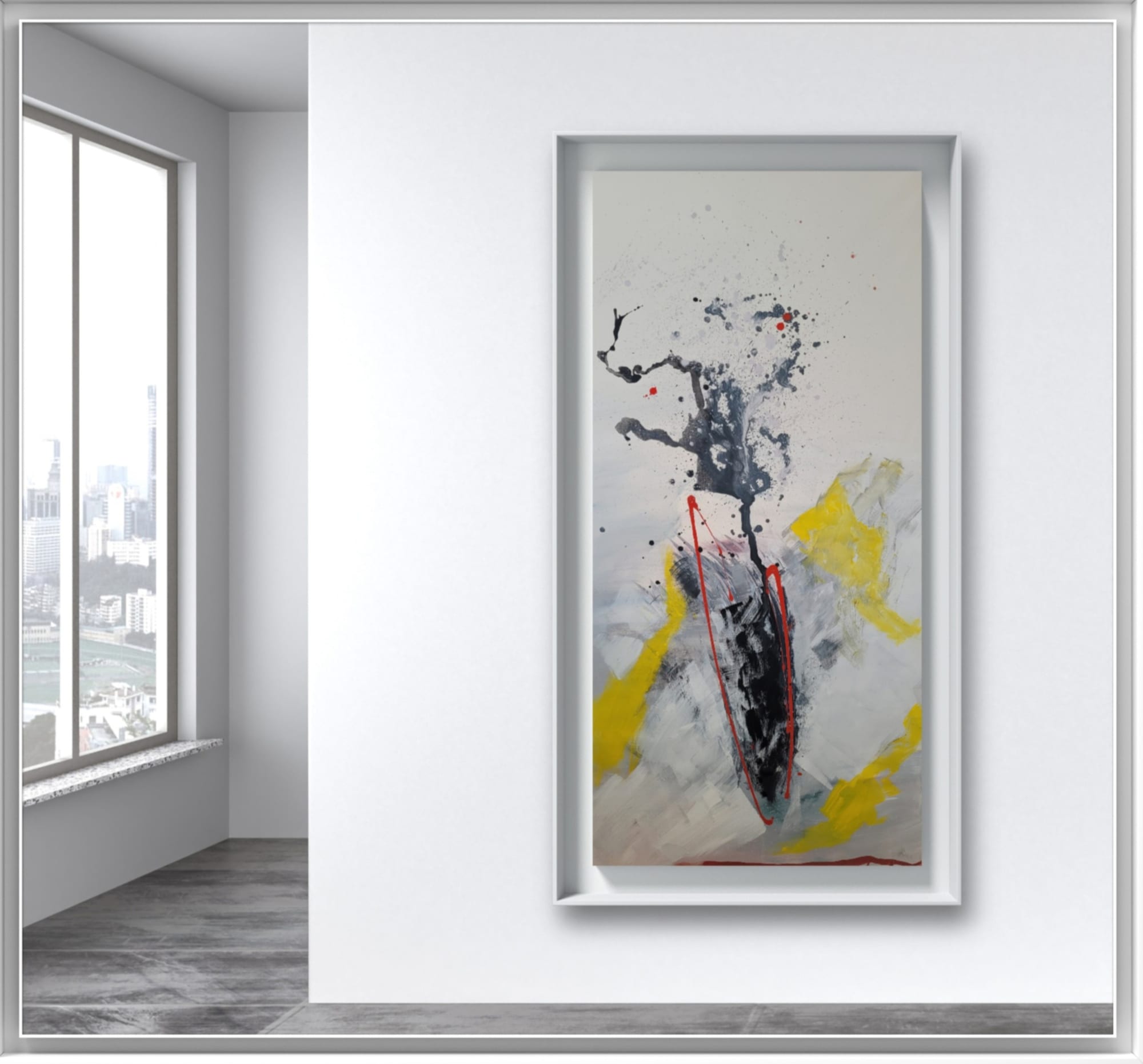 "Breakthrough", Acrylic on Canvas, 100 x 200 cm (39,4 x 78,7 inch)