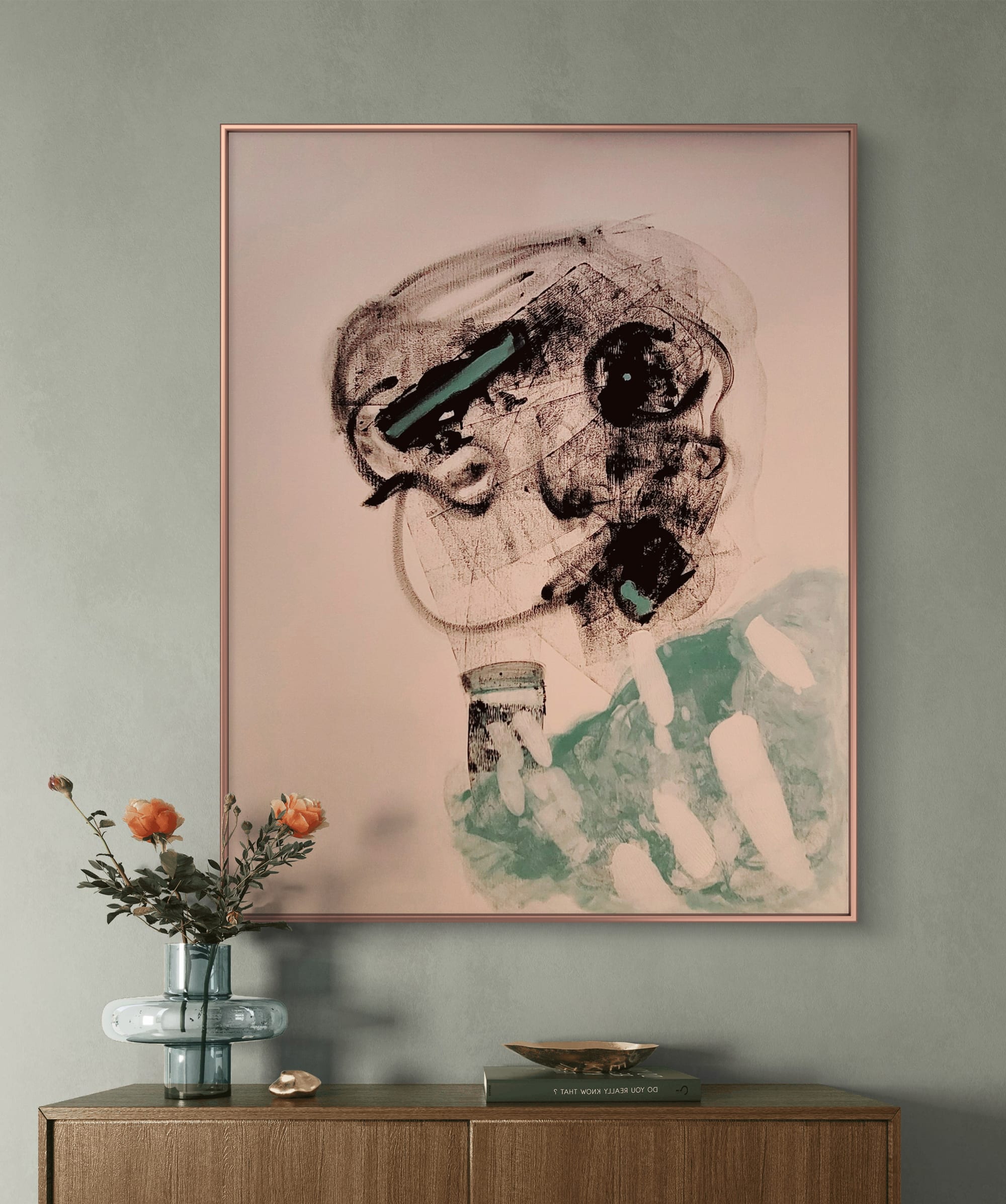 "In The Moment", Acrylic on Canvas, 80 x 100cm  (31,5 x 39,3 inch)