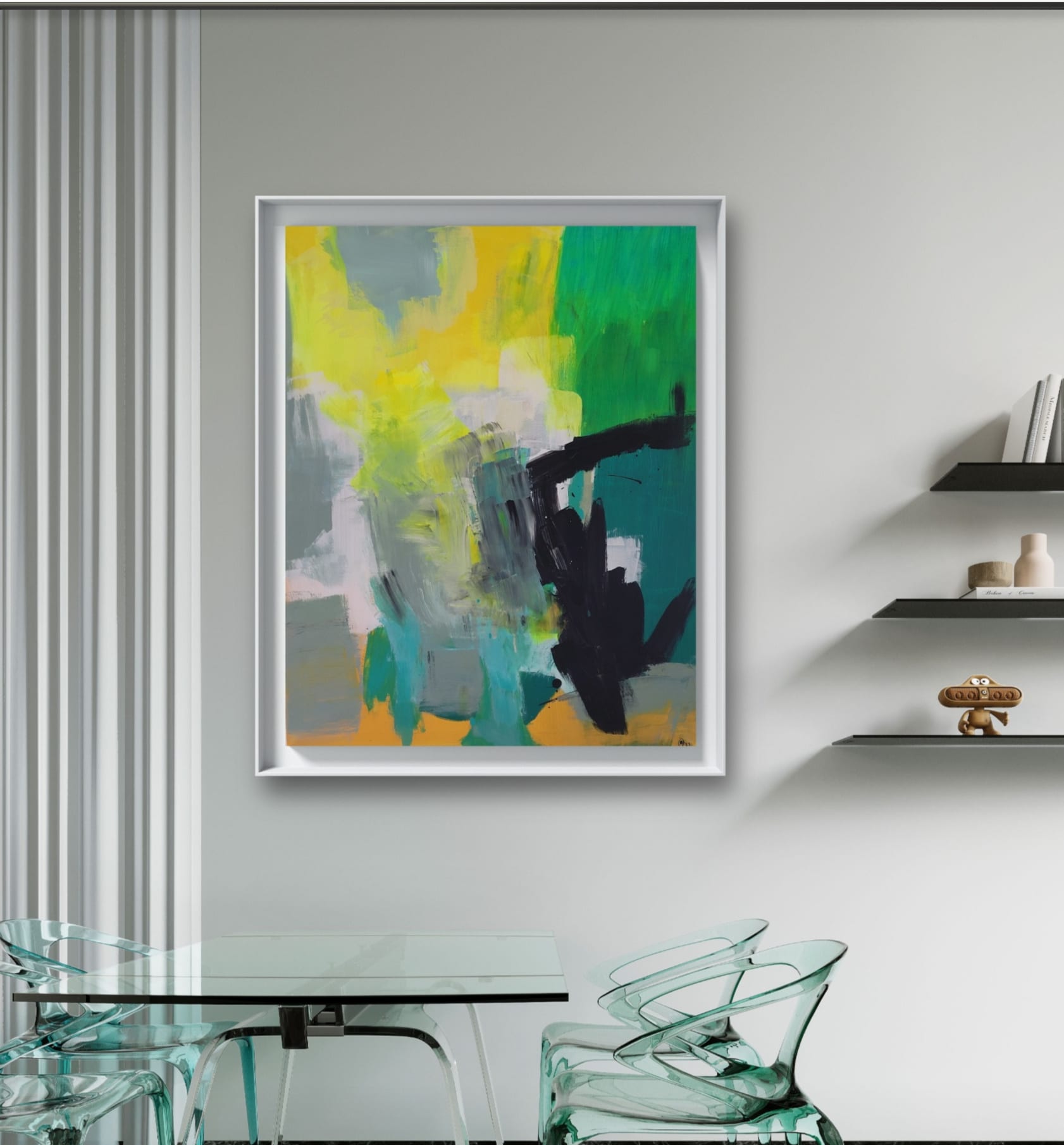 Lush Greens, Acrylic on Canvas 80x100cm ( 31,5 x 39,4inch)