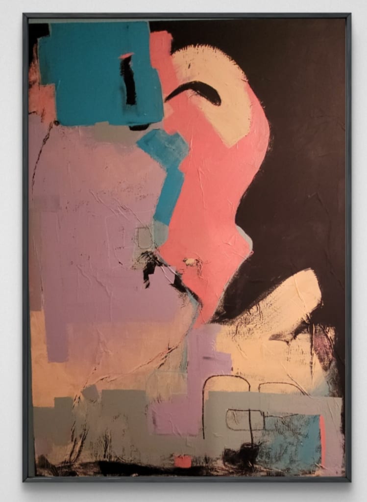 "Tropical Coast" Mixed Media on Canvas, 120 x 140cm (47,2 x 55 inch)